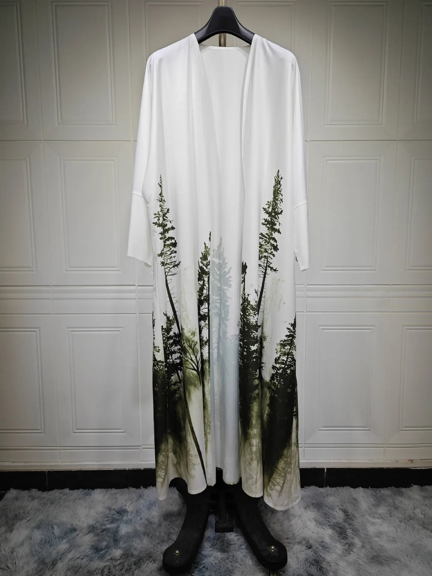 Abayas saoudiennes de luxe pour femmes de dubaï, kimono ouvert 2024