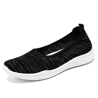 Chaussures tissées confortables pour femme, automne