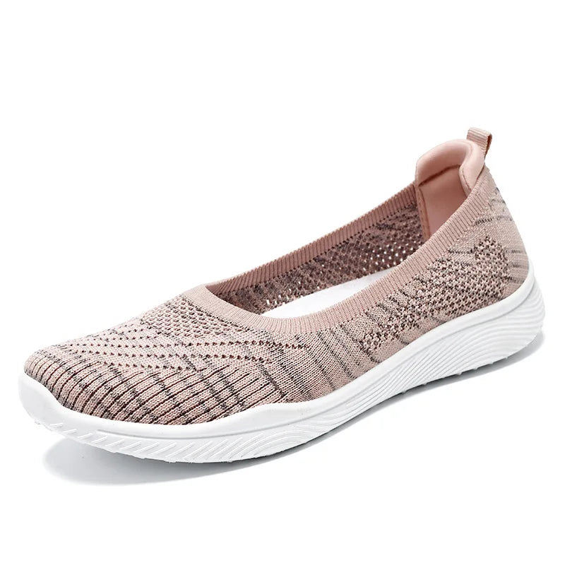 Chaussures tissées confortables pour femme, automne