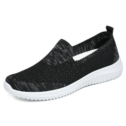 Chaussures tissées confortables pour femme, automne