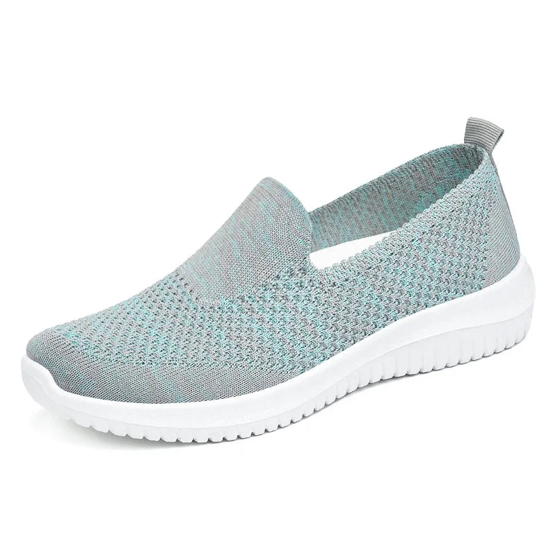 Chaussures tissées confortables pour femme, automne