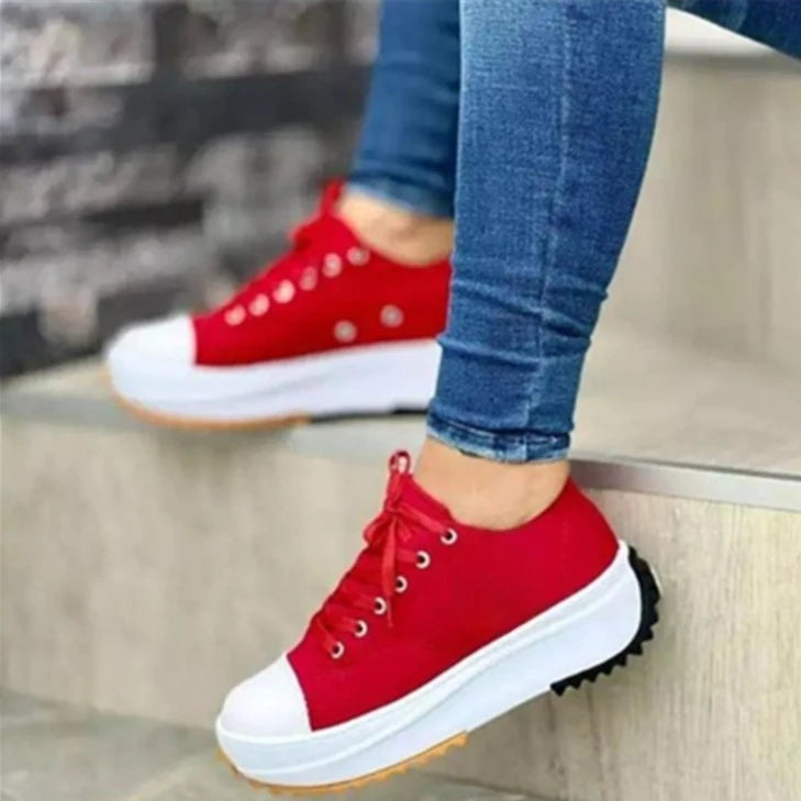 Baskets classiques à plateforme pour femmes - Chaussures de sport décontractées