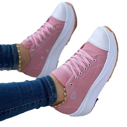 Baskets classiques à plateforme pour femmes - Chaussures de sport décontractées