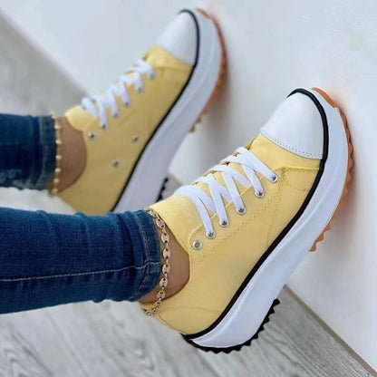 Baskets classiques à plateforme pour femmes - Chaussures de sport décontractées