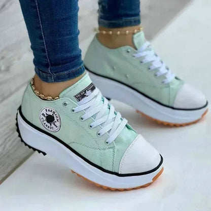 Chaussures toile femmes lacets automne confort marche marque