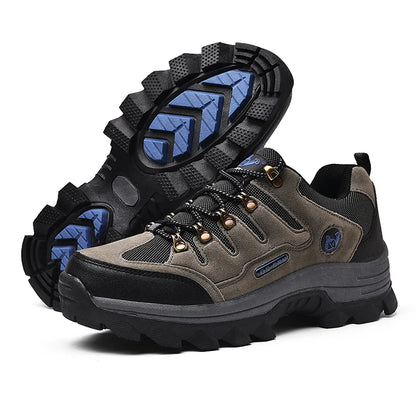Baskets de randonnée montantes en cuir pour hommes et femmes - Confort et style pour l'automne et l'hiver