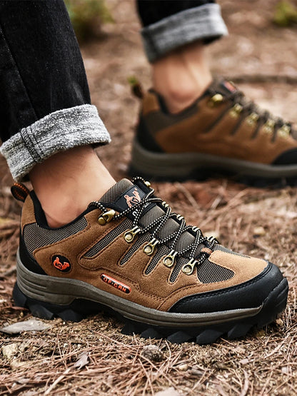 Baskets de randonnée montantes en cuir pour hommes et femmes - Confort et style pour l'automne et l'hiver