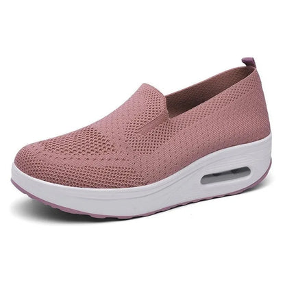 Baskets de tennis respirantes pour femmes, chaussures à plateforme trendy