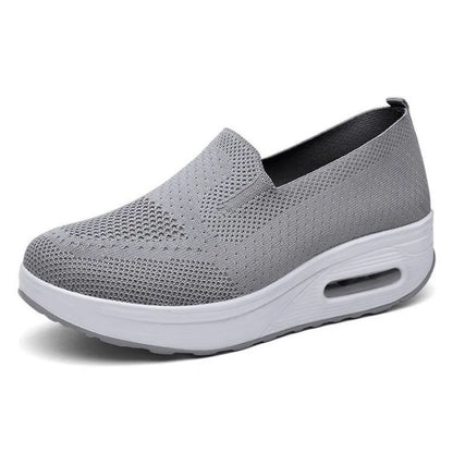 Baskets de tennis respirantes pour femmes, chaussures à plateforme trendy