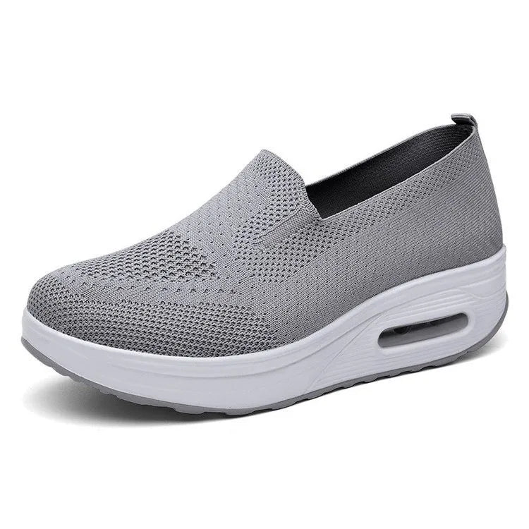 Baskets de tennis respirantes pour femmes, chaussures à plateforme trendy