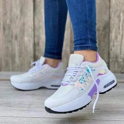 Baskets de tennis à plateforme pour femmes, confort maximal