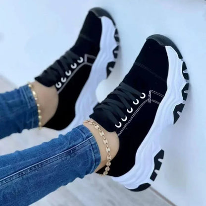 Chaussures de sport casual femme 2021 - Baskets en toile confortables