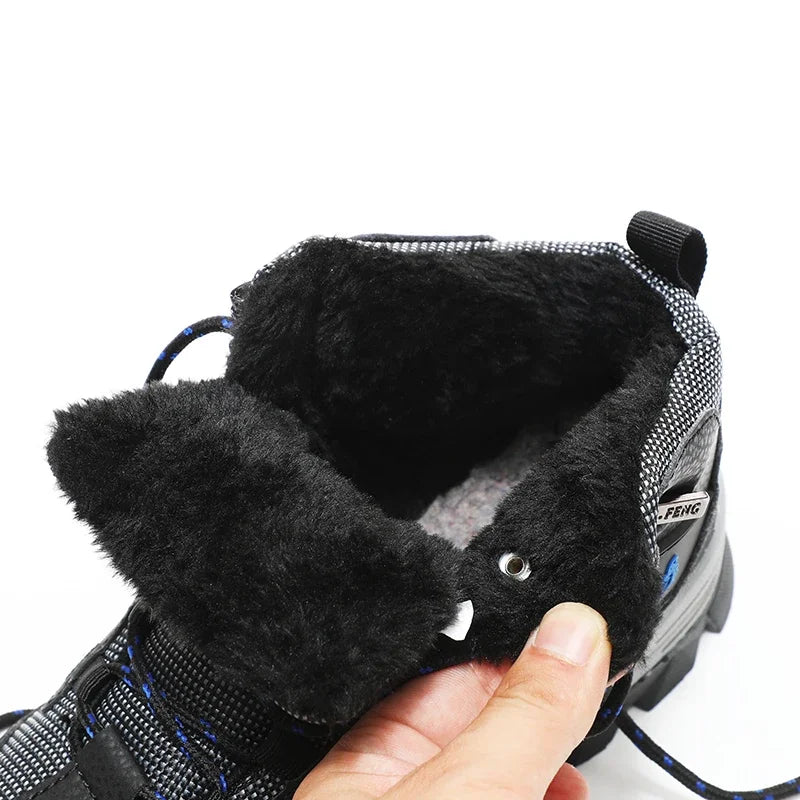 Bottes de neige en cuir pour hommes: chaudes et imperméables