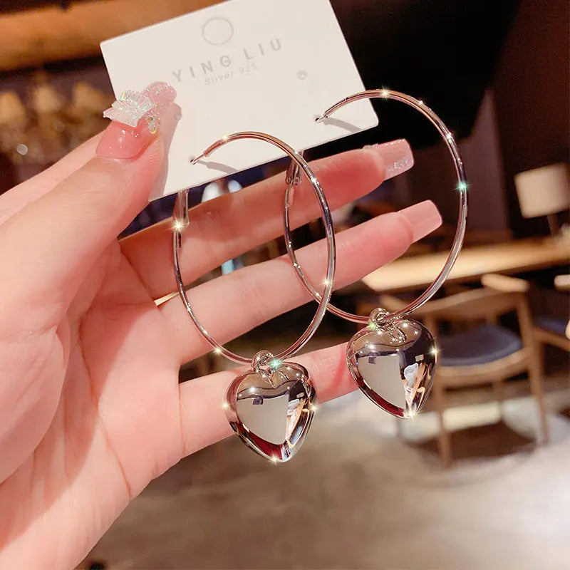 Boucles d'oreilles coquillages en métal pour femmes - Design élégant et léger