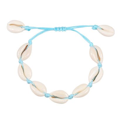 Bracelet coquillage naturel main - Bijoux cheville femme