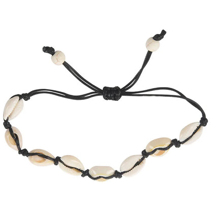 Bracelets cheville coquillage plage été pieds nus jambes accessoires Femme
