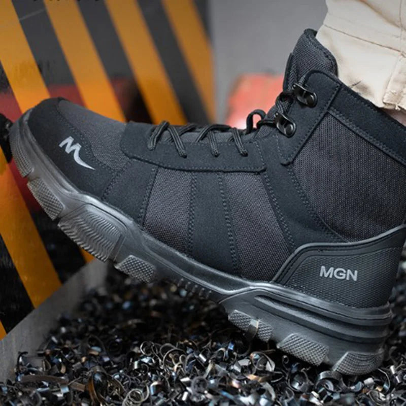 Chaussures de sécurité hommes et femmes, bottes de travail résistantes aux chocs