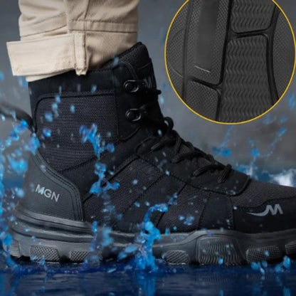 Chaussures de sécurité hommes et femmes, bottes de travail résistantes aux chocs