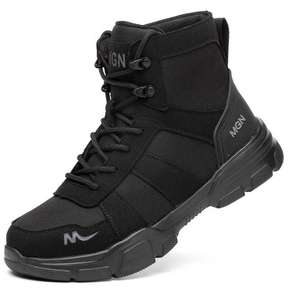 Chaussures de sécurité hommes et femmes, bottes de travail résistantes aux chocs