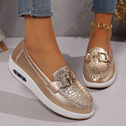 Chaussures à plateforme décontractées pour femmes, mocassins confortables, baskets printemps/automne