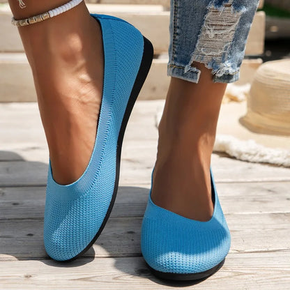 Mocassins plats tricotés - Grandes Tailles 42 - Style Parker