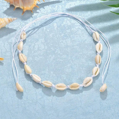 Collier perles conque Boho style plage JOSummer