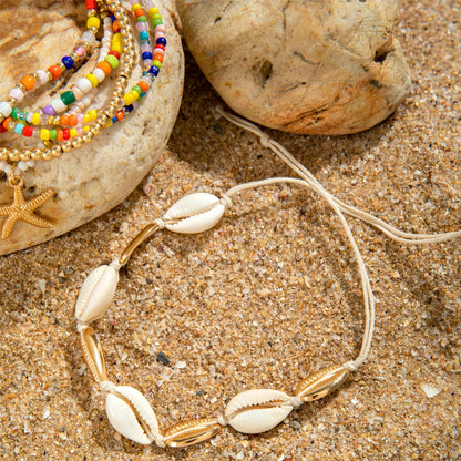 Ensemble bracelets cheville coquillage plage étoile mer bijoux fête