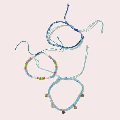 Bracelets de cheville coquillage été plage femme océan 9426