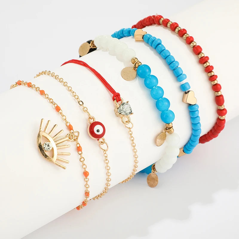 Bracelets de cheville coquillage été plage femme océan 9426