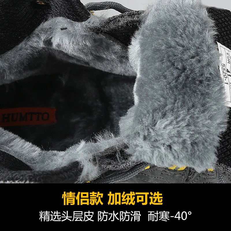 Chaussures de randonnée d'hiver pour hommes et femmes - Baskets chaudes pour Sports de plein air