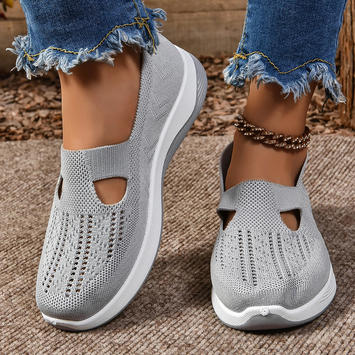 Chaussures en maille légères pour femmes