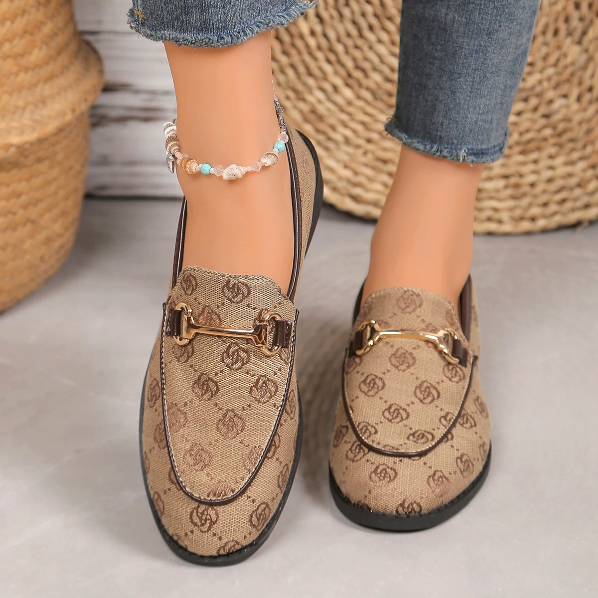 Mocassins à plateforme confortables pour femmes, tendance printemps-automne 2024
