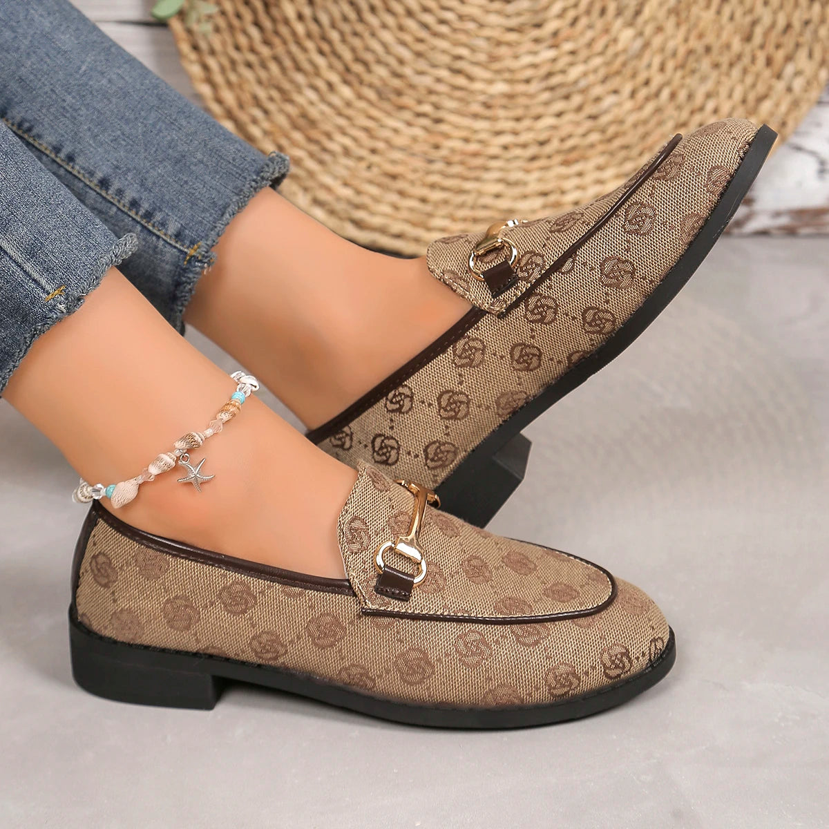 Mocassins à plateforme confortables pour femmes, tendance printemps-automne 2024