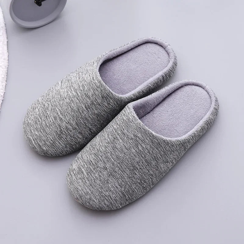 Pantoufles coton doux confortables pour couples en style japonais