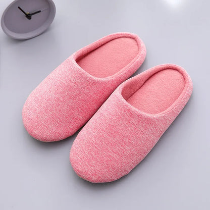 Pantoufles coton doux confortables pour couples en style japonais
