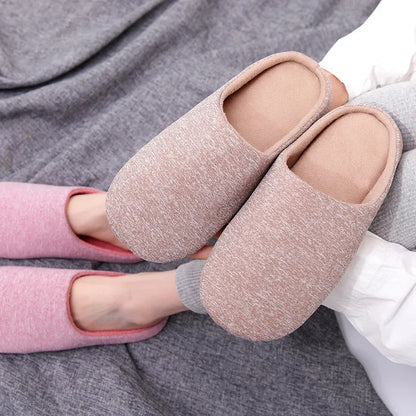 Pantoufles coton doux confortables pour couples en style japonais