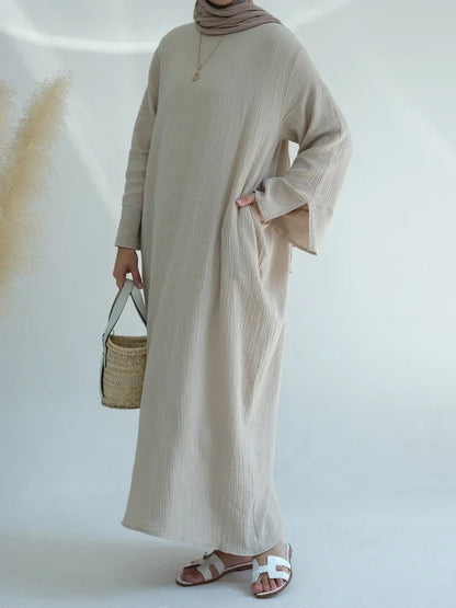 Robe Abaya musulmane Eid pour femmes - Robes de prière modestes