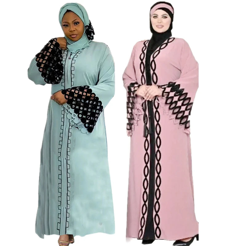 Robe Maxi Hijab Femme Cardigan Kaftan Abaya Africain Dubai Turquie
