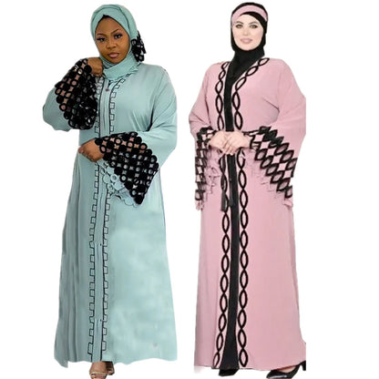 Robe Maxi Hijab Femme Cardigan Kaftan Abaya Africain Dubai Turquie