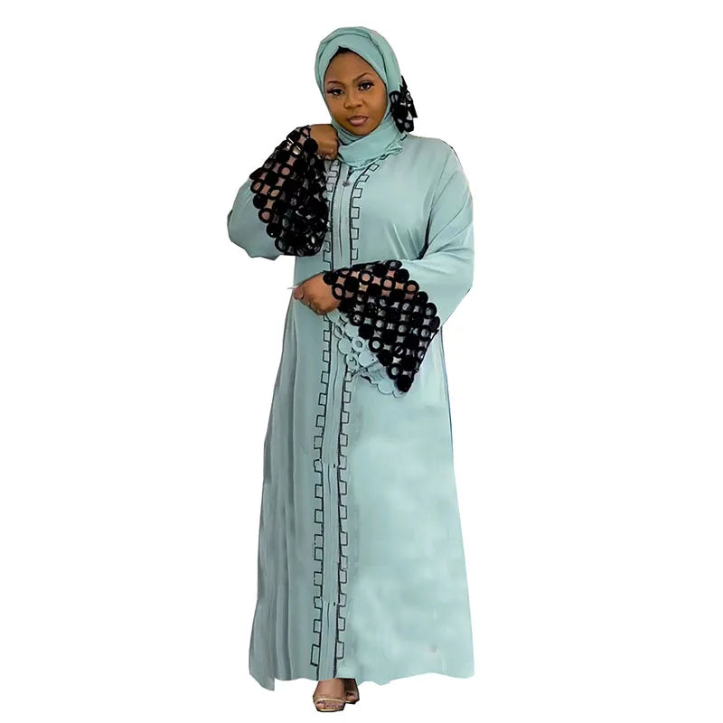 Robe Maxi Hijab Femme Cardigan Kaftan Abaya Africain Dubai Turquie