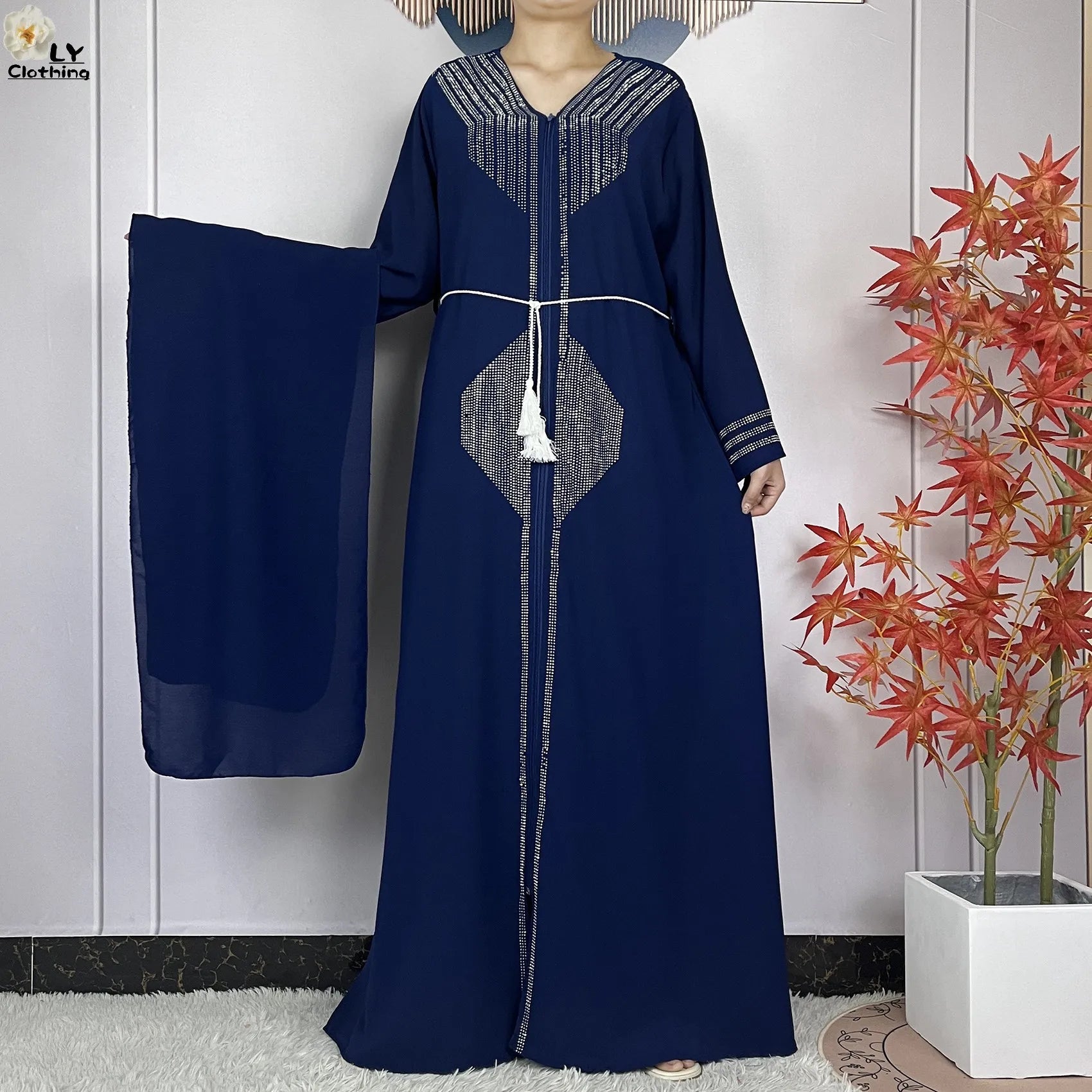 Robe de fête musulmane élégante 2024