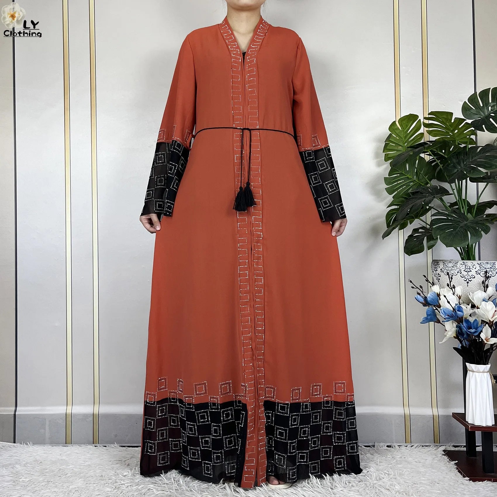 Robe de fête musulmane élégante 2024