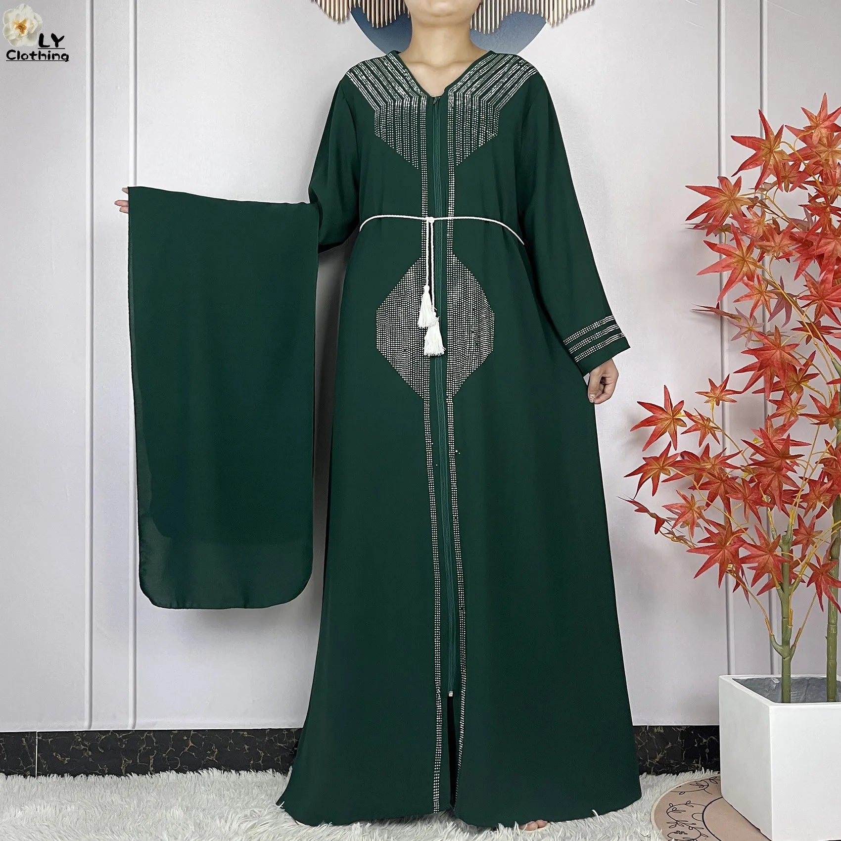 Robe de fête musulmane élégante 2024