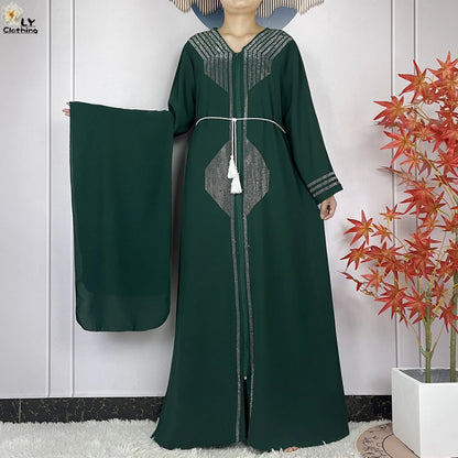 Robe de fête musulmane élégante 2024