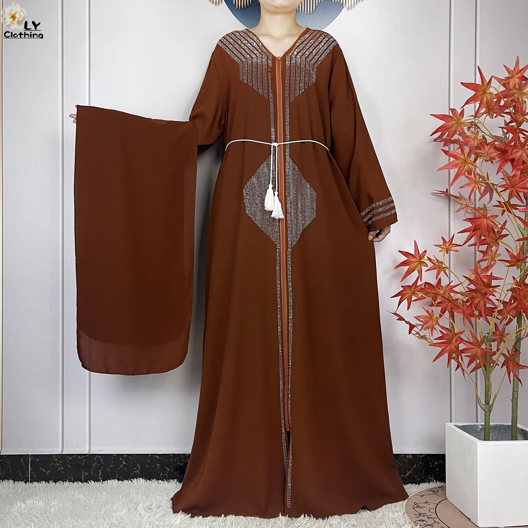 Robe de fête musulmane élégante 2024