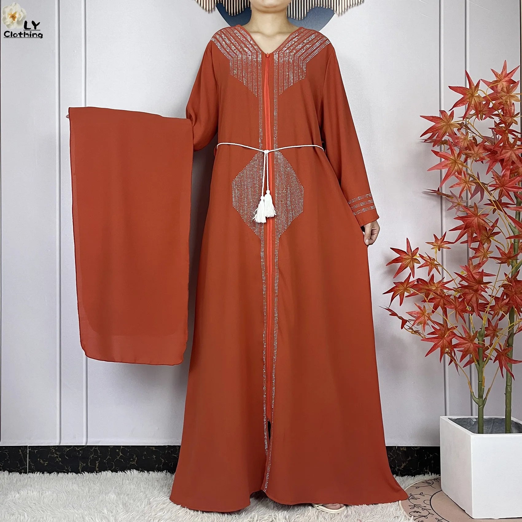 Robe de fête musulmane élégante 2024