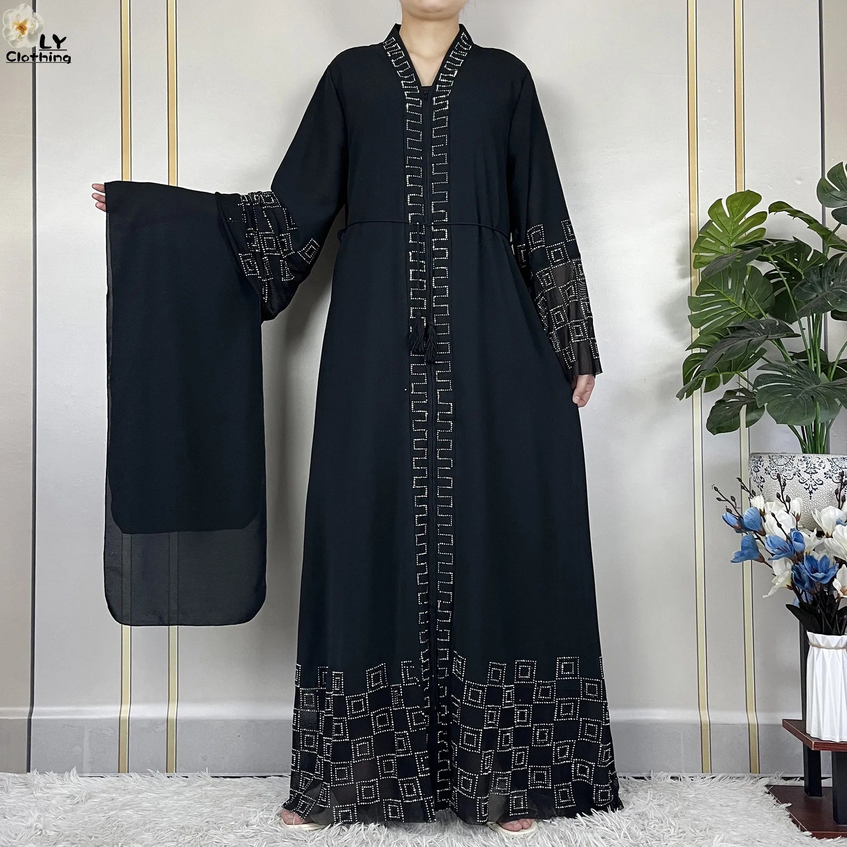Robe de fête musulmane élégante 2024
