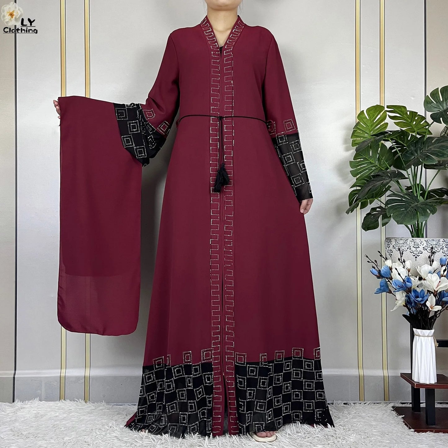 Robe de fête musulmane élégante 2024