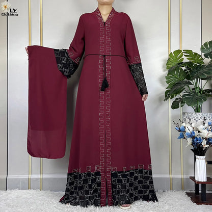 Robe de fête musulmane élégante 2024