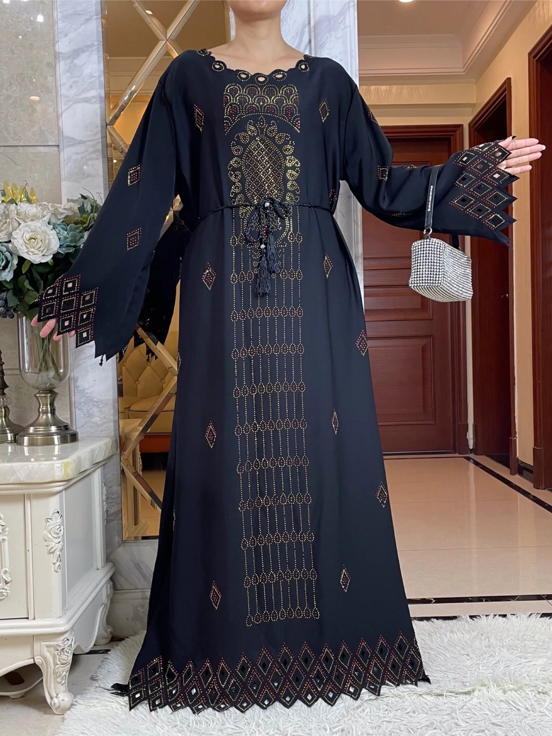 Robe élégante musulmane Dubaï haute qualité